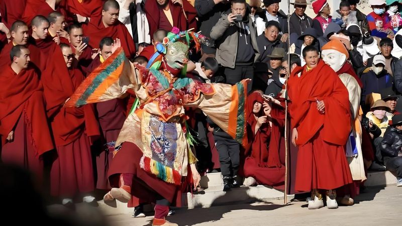 Một nghi lễ được tổ chức tại tu viện