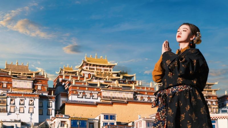 Kiến tr&uacute;c tổng thể của tu viện Songzanlin