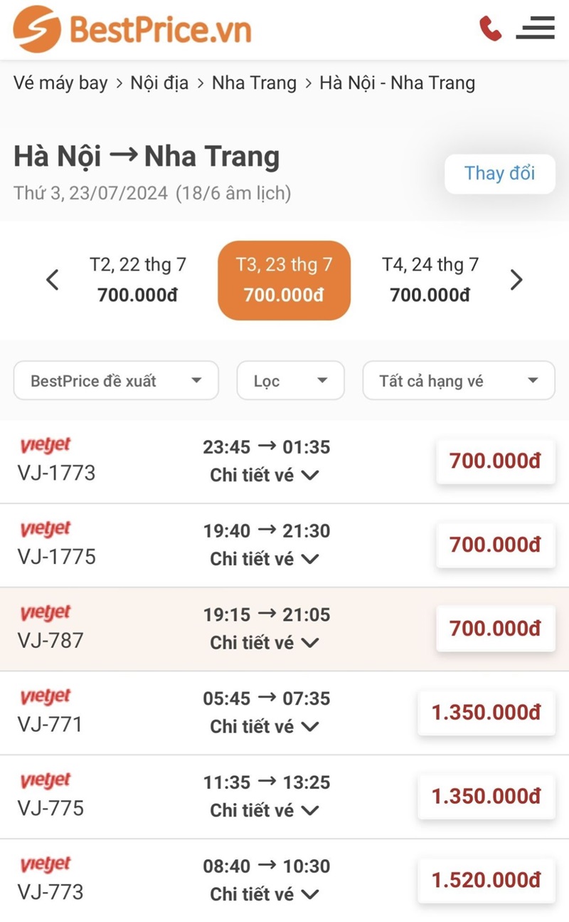 Tham khảo một số đường bay ưu đãi của BestPrice