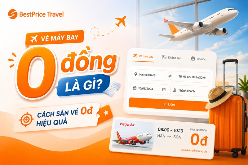 Vé máy bay 0đ và cách săn vé máy bay giá rẻ