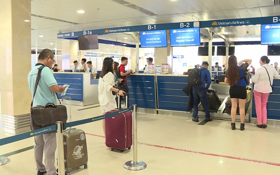 Vị trí quầy làm thủ tục của Vietnam Airlines tại sân bay Tân Sơn Nhất