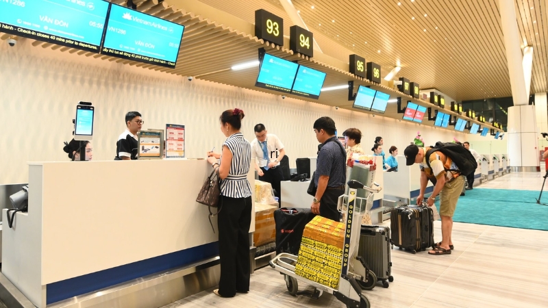 Vị trí quầy làm thủ tục của Vietnam Airlines tại Nhà ga T3 sân bay Tân Sơn Nhất