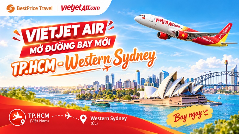 Vietjet Air mở đường bay thẳng TP.HCM - Western Sydney