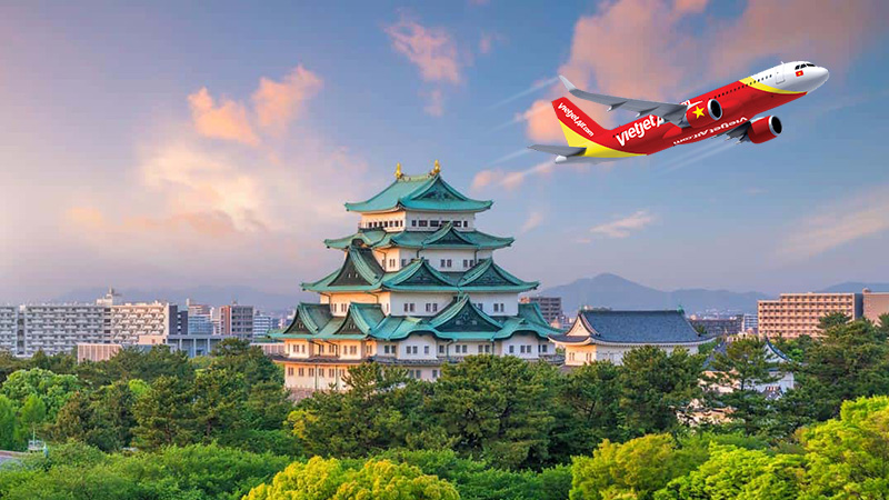 Vietjet Air tăng tần suất bay Hà Nội - Nagoya