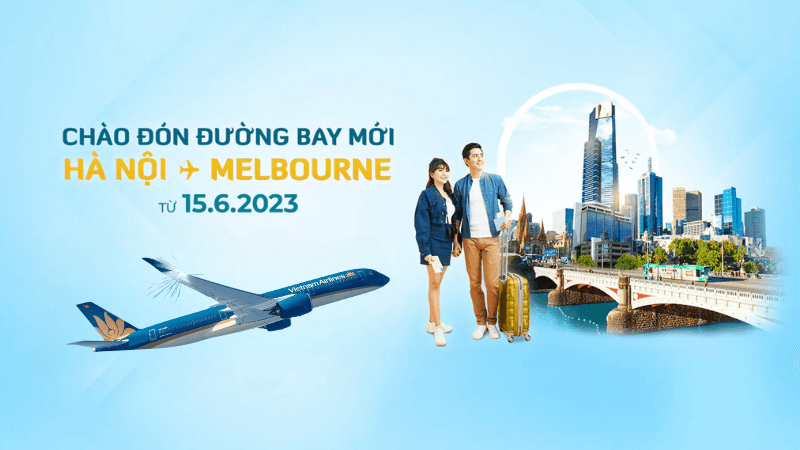 Vietnam Airlines khai trương đường bay Hà Nội đi Melbourne