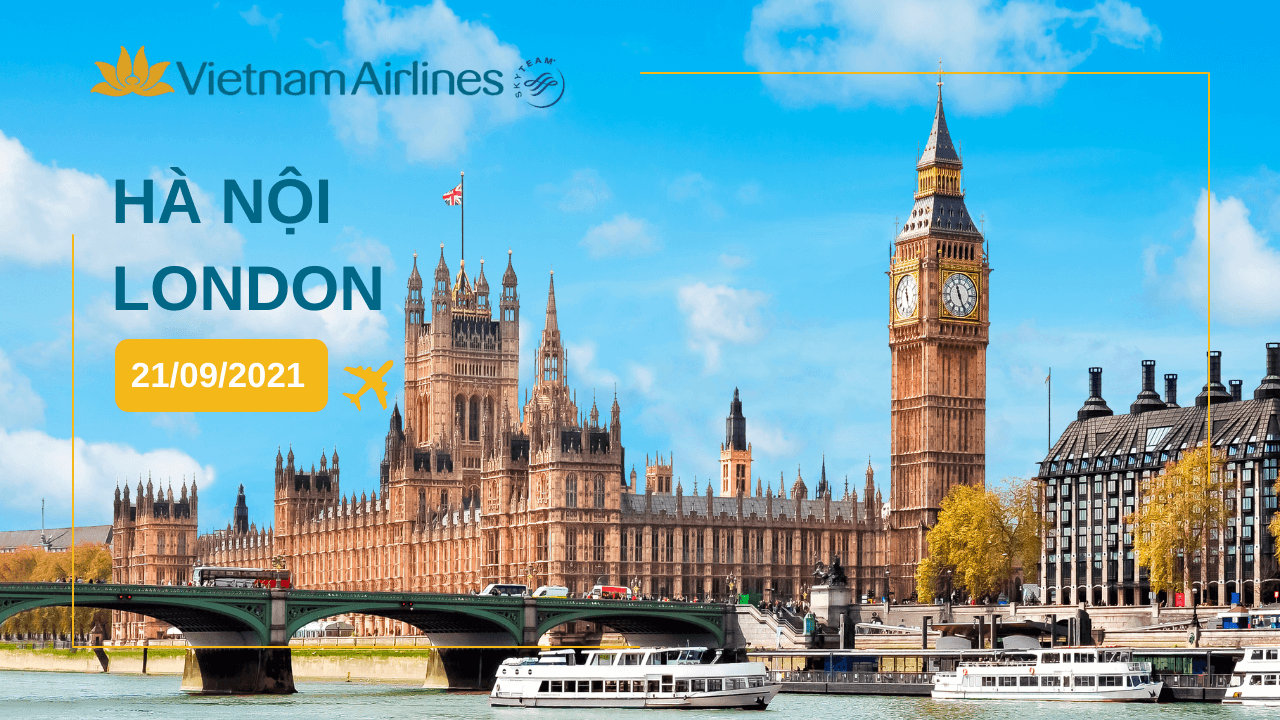 Vietnam Airlines thông báo lịch bay Hà Nội đi London