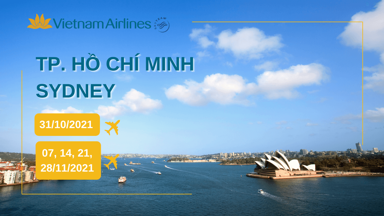 Vietnam Airlines thông báo lịch bay Sài Gòn - Sydney (Úc)