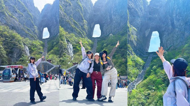 Check in cổng trời Thi&ecirc;n M&ocirc;n Sơn