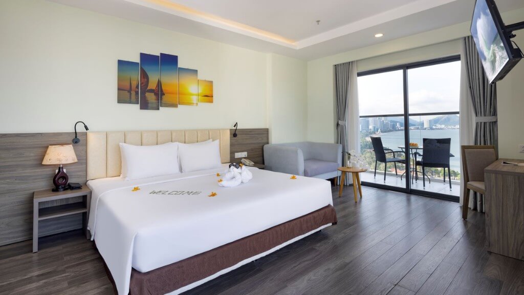 Phòng nghỉ đầy đủ tiện nghi tại Xavia Nha Trang