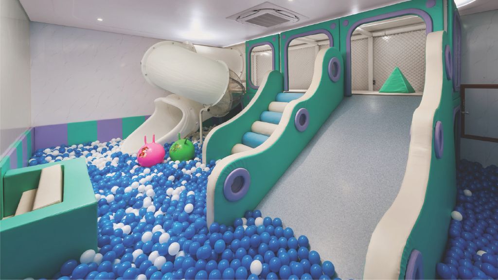 Khu vực Kid's Club tiện nghi, phù hợp với các gia đình có trẻ nhỏ