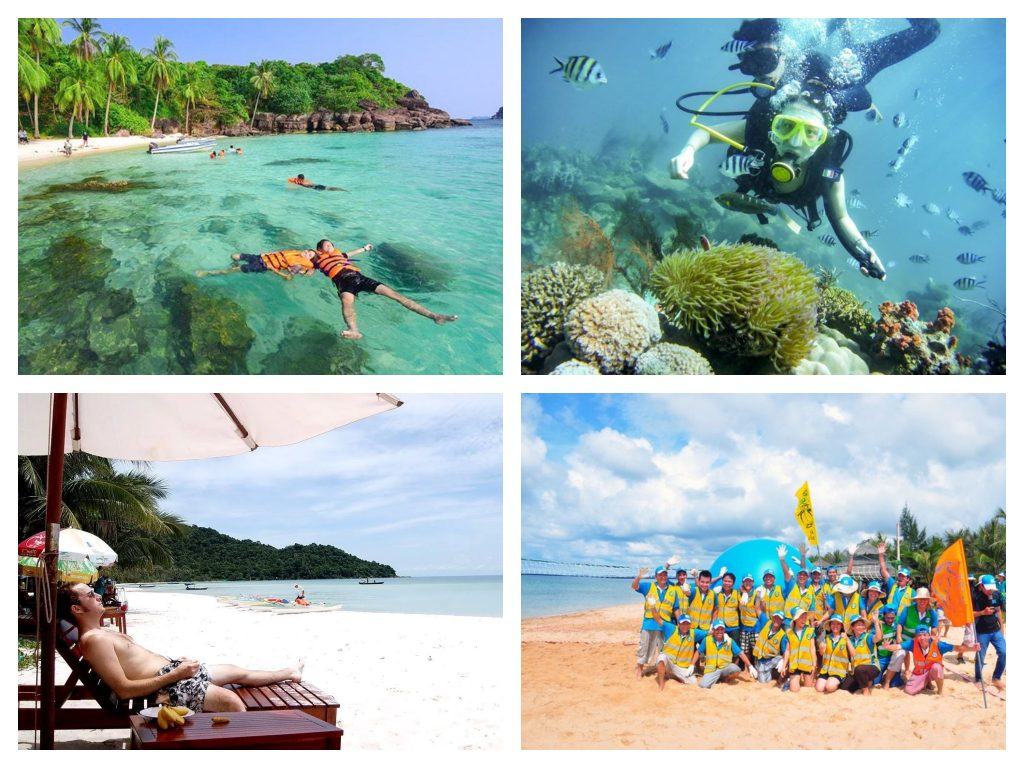 Các hoạt động trên bãi biển Ông Lang