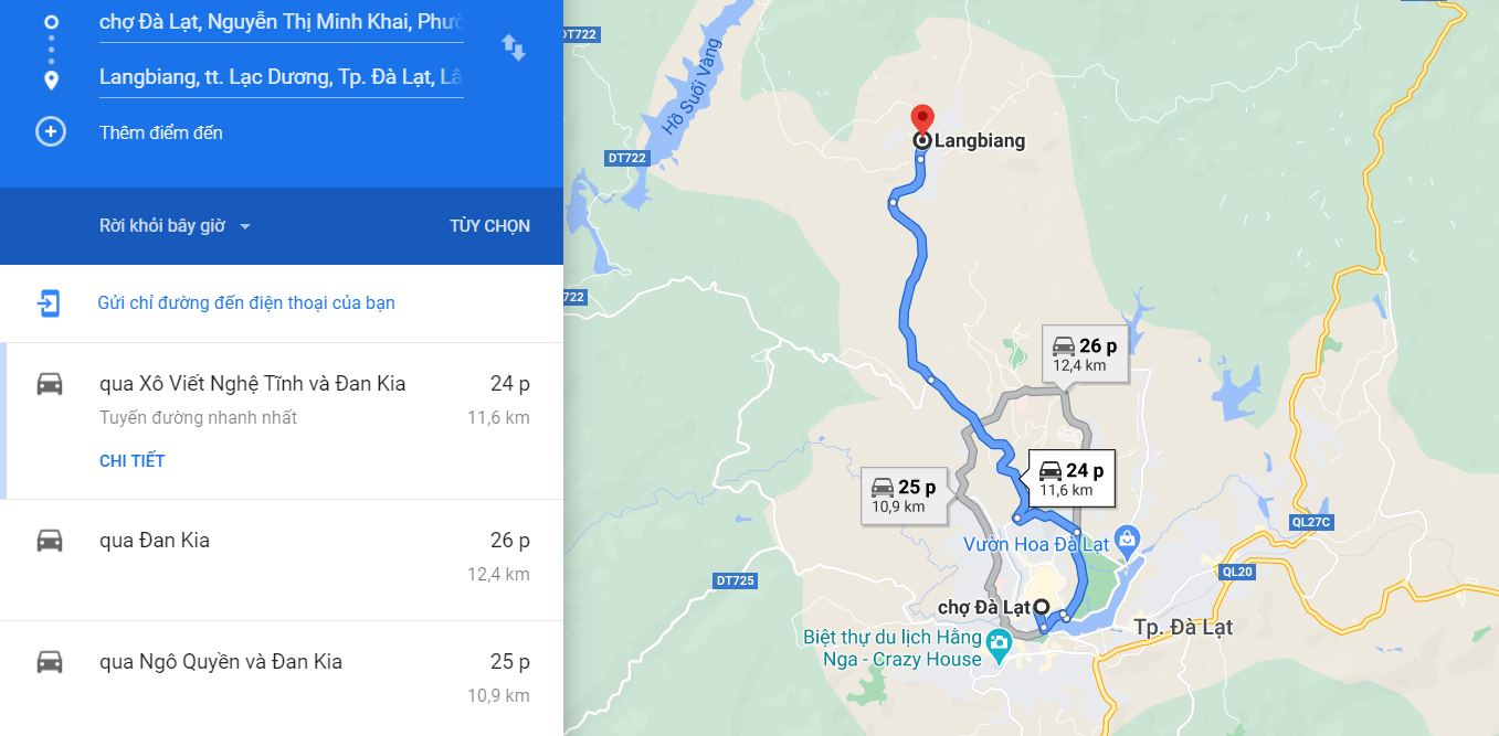 Cách di chuyển đến khu du lịch Lang Biang