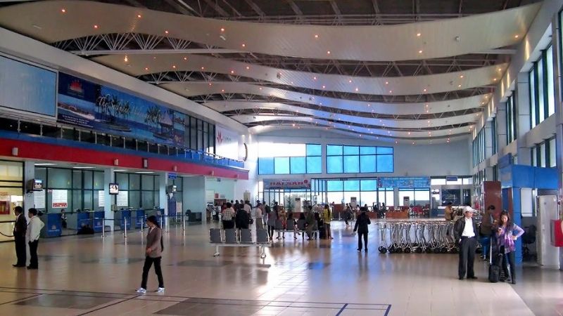 Sảnh nhà ga hành khách sân bay Đồng Hới