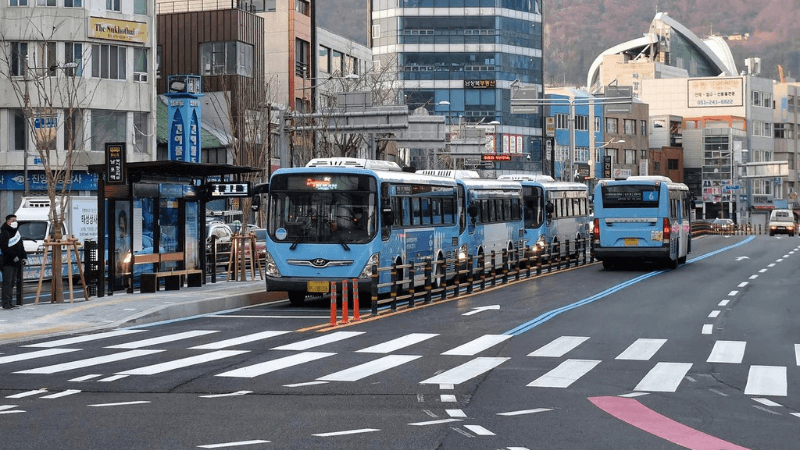 City bus tại Busan