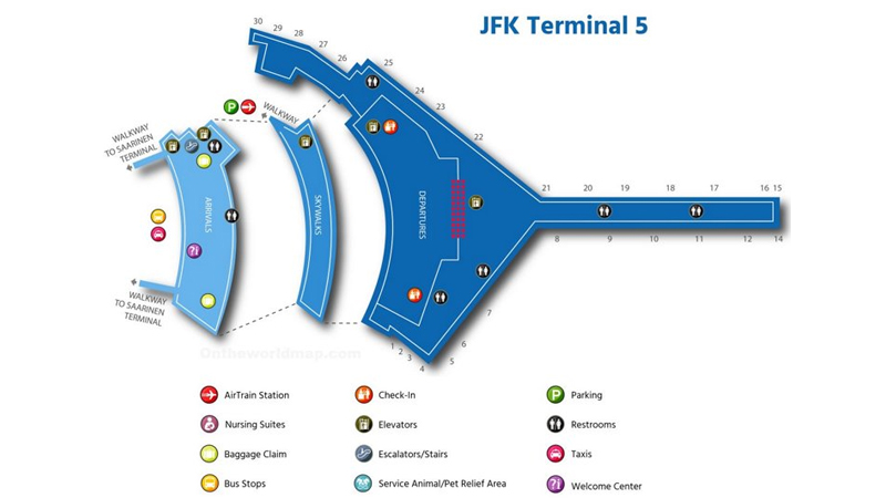 Nhà ga T5 sân bay quốc tế John F. Kennedy
