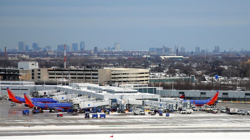 ân đỗ máy bay sân bay quốc tế Chicago Midway