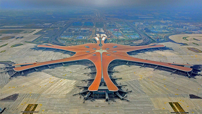 Sân đỗ máy bay tại sân bay Bắc Kinh Đại Hưng (Trung Quốc)