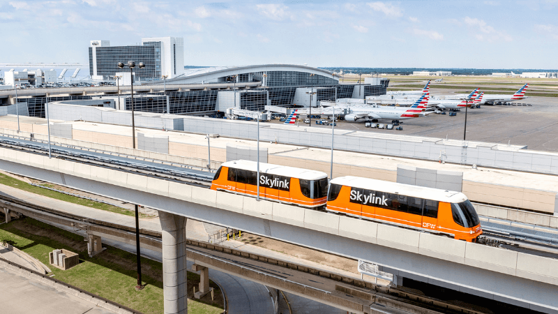Hệ thống Skylink tại sân bay quốc tế Dallas Fort Worth