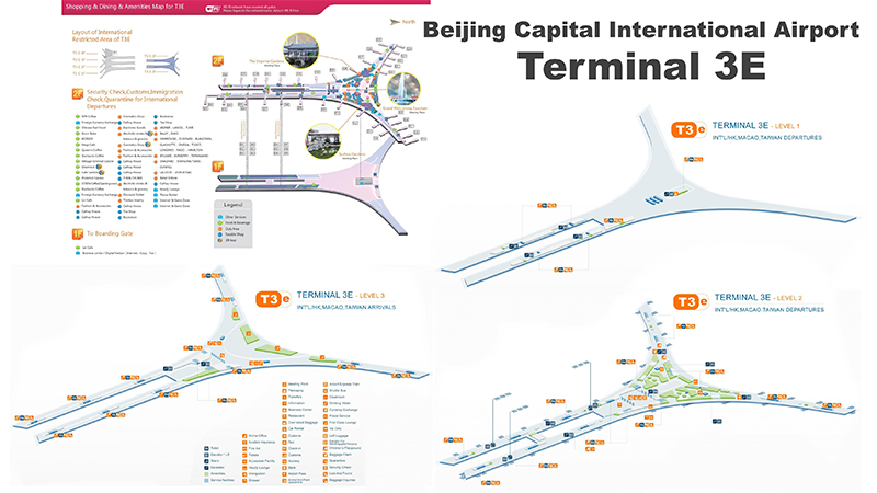 Nhà ga 3E sân bay quốc tế Thủ đô Bắc Kinh