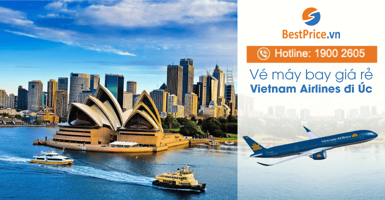 Vé máy bay đi Úc hãng Vietnam Airlines