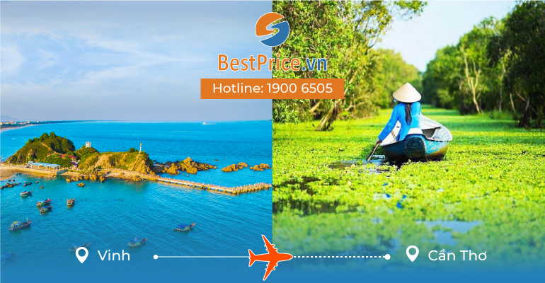 Vé máy bay giá rẻ từ Vinh đi Cần Thơ