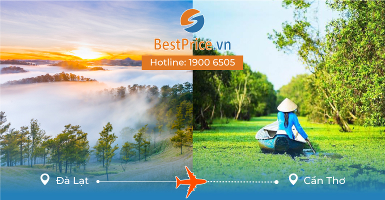 Vé máy bay giá rẻ từ Đà Lạt đi Cần Thơ