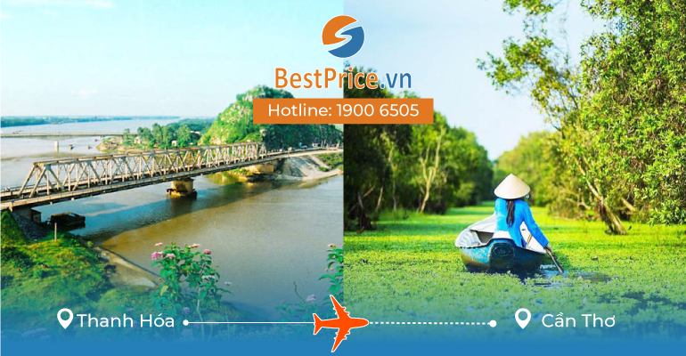 Vé máy bay giá rẻ từ Thanh Hóa đi Cần Thơ