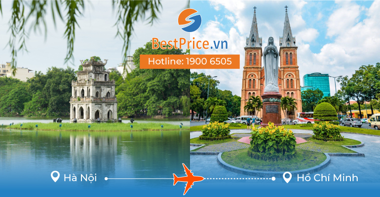 Vé máy bay giá rẻ từ Hà Nội đến Hồ Chí Minh