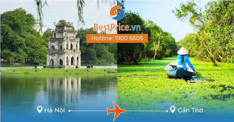 Vé máy bay giá rẻ Hà Nội - Cần Thơ