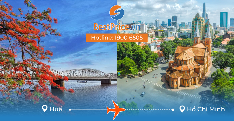 Vé máy bay giá rẻ từ Huế đến Hồ Chí Minh