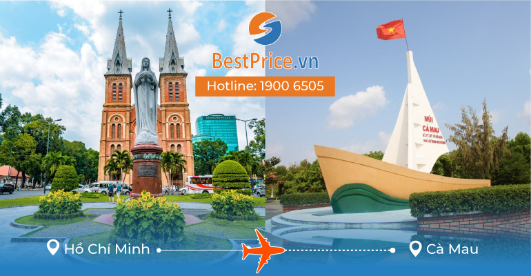 Vé máy bay giá rẻ từ Hồ Chí Minh đi Cà Mau