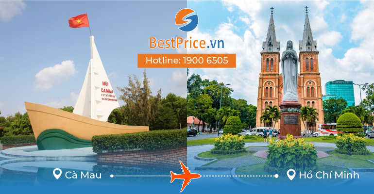 Vé máy bay giá rẻ từ Cà Mau đi Sài Gòn