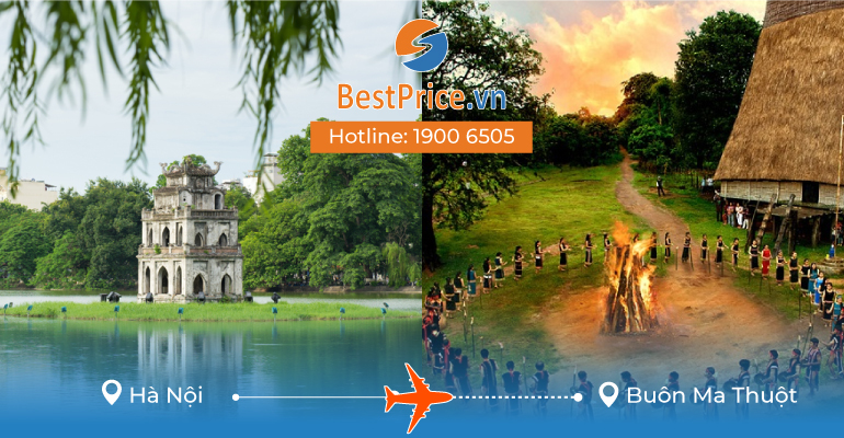 Vé máy bay giá rẻ Hà Nội - Buôn Ma Thuột