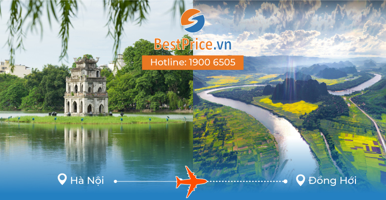 Vé máy bay giá rẻ từ Hà Nội đến Đồng Hới