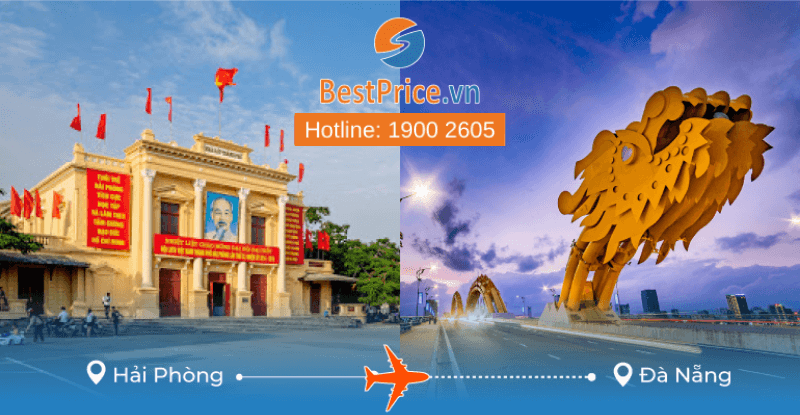 Đặt vé máy bay giá rẻ từ Hải Phòng đi Đà Nẵng