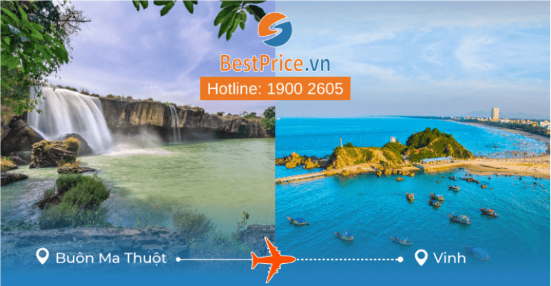 Đặt vé máy bay Buôn Ma Thuột đi Vinh