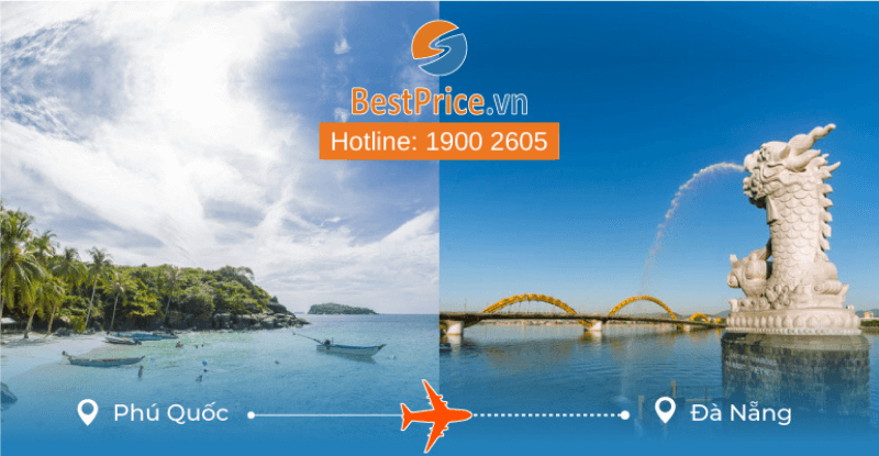 Đặt vé máy bay từ Phú Quốc đi Đà Nẵng