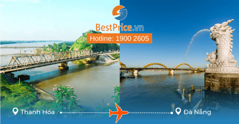 Đặt vé máy bay từ Thanh Hóa tới Đà Nẵng.