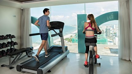 Phòng tập Gym với trang thiết bị hiện đại