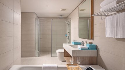 Nhà tắm vô cùng tiện nghi