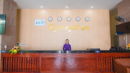 Quầy lễ tân tại AD41 Huế Hotel