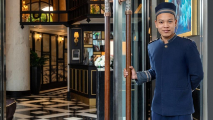 Lối vào AIRA Boutique Hanoi Hotel & Spa 4 sao