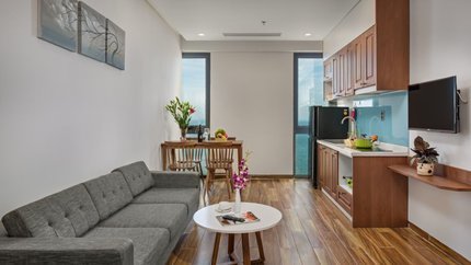 Phòng bếp cùng các tiện nghi khác trong phòng