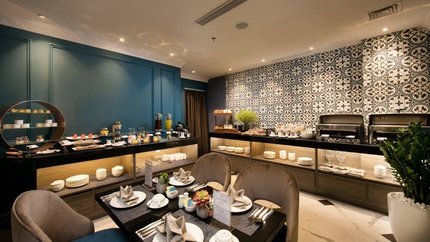 Quầy buffet tại nhà hàng