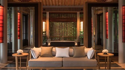 Không gian phòng nghỉ của Mountain Pavilions