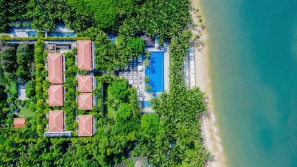 Khu nghỉ dưỡng khi nhìn từ trên cao