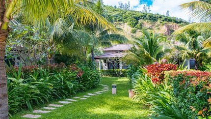 Không gian xanh mát tại resort