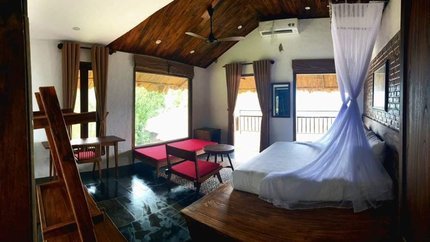 Căn phòng rộng rãi, thoáng mát