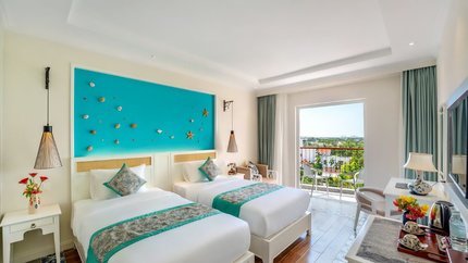 Phòng được thiết kế bắt mắt