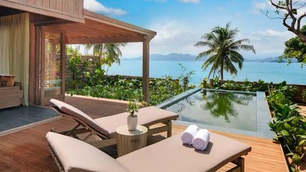 Bể bơi riêng biệt tại mỗi Villa